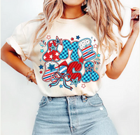 America (Stars, Dots, Checkered, Stripes, Bow)