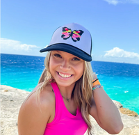 Bright Abstract Butterfly C.C. Trucker Ball Cap