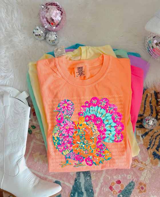 Bright Floral Turkey
