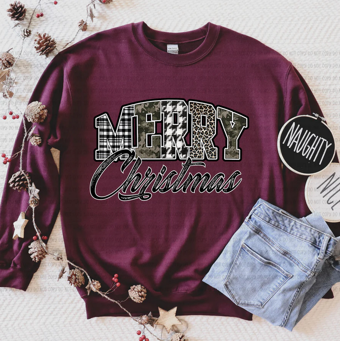 Camo Plaid Merry Christmas