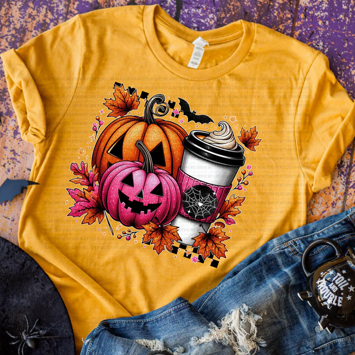 Checkered Pumpkin Latte