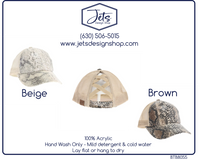 Clean Sequin Snake Pattern Criss Cross High Pony C.C. Ball Cap