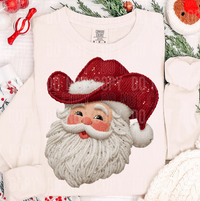 Cowboy Santa Faux Yarn