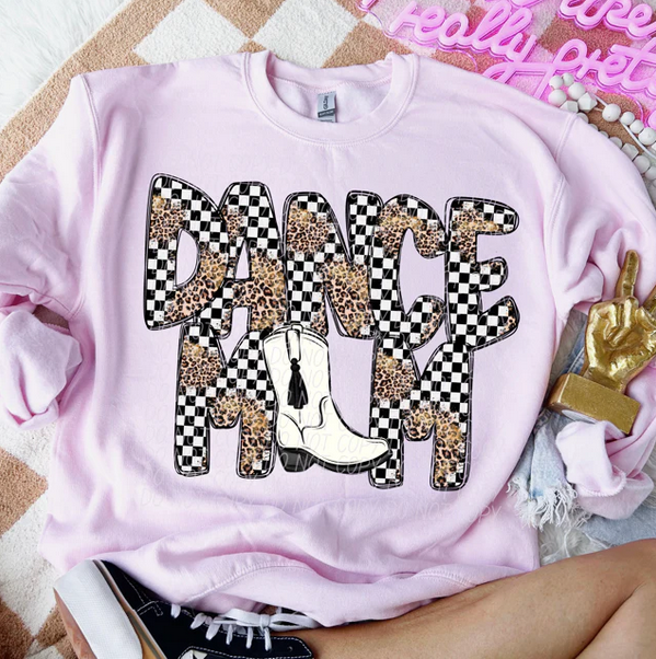 Dance Mom Boot (Checkered Leopard)