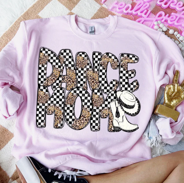 Dance Mom Boot & Hat(Checkered Leopard)