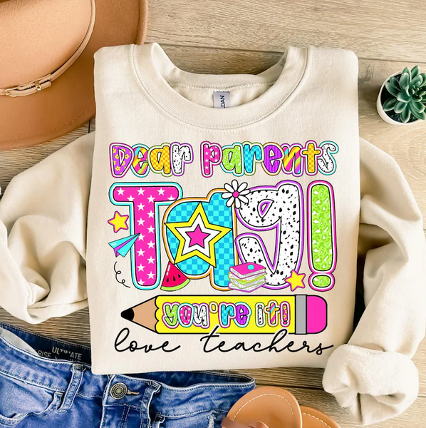 Dear Parents Tag Your It