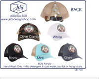 Embroidered Runs on Coffee Patch High Pony Criss Cross C.C. Ball Cap