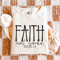 Faith Not Works Galatians 2:16 (Black)