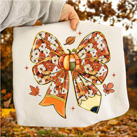 Fall Teacher Coquette Bow