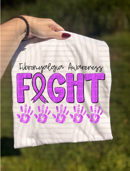 Fibromyalgia Arthritis Awareness Ribbon-Fight