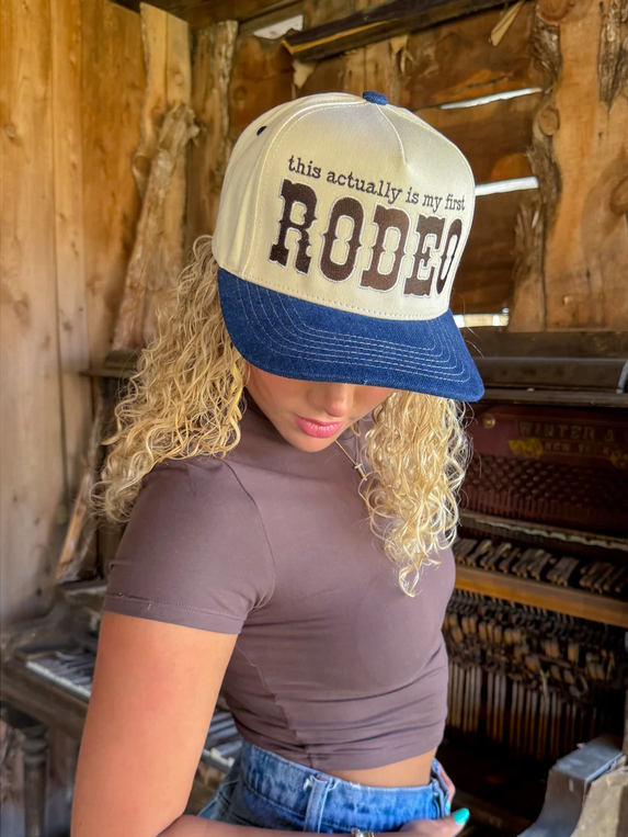 First Rodeo C.C. Embroidered Trucker Hat