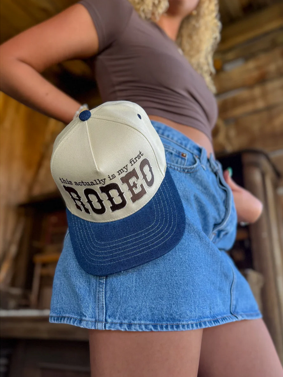 First Rodeo C.C. Embroidered Trucker Hat