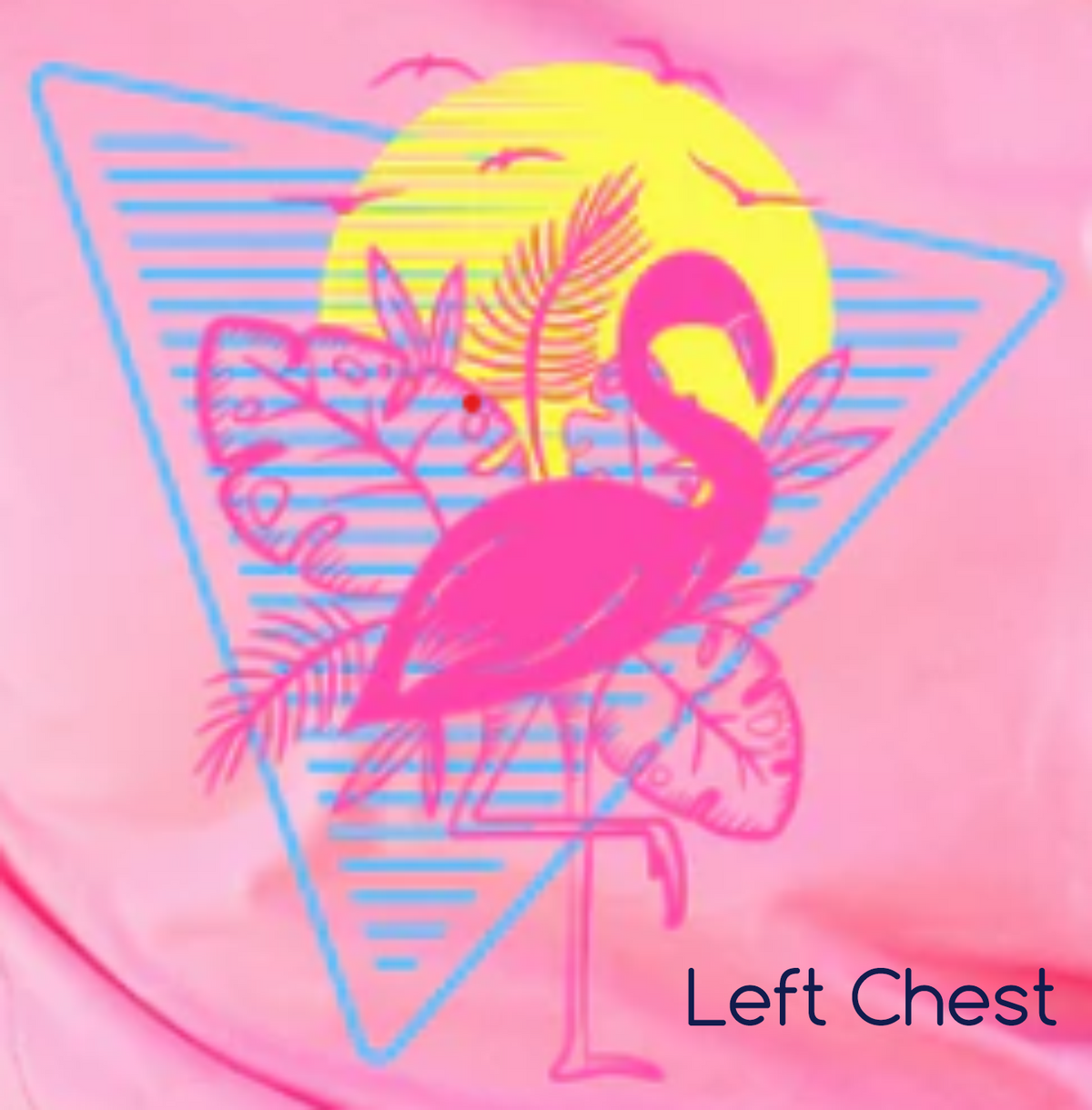 Flamingo (Full Front or Left Chest)