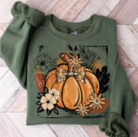 Floral Fall Pumpkin