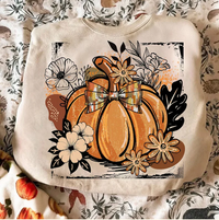 Floral Fall Pumpkin