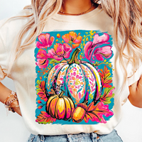 Floral Watercolor Pumpkin
