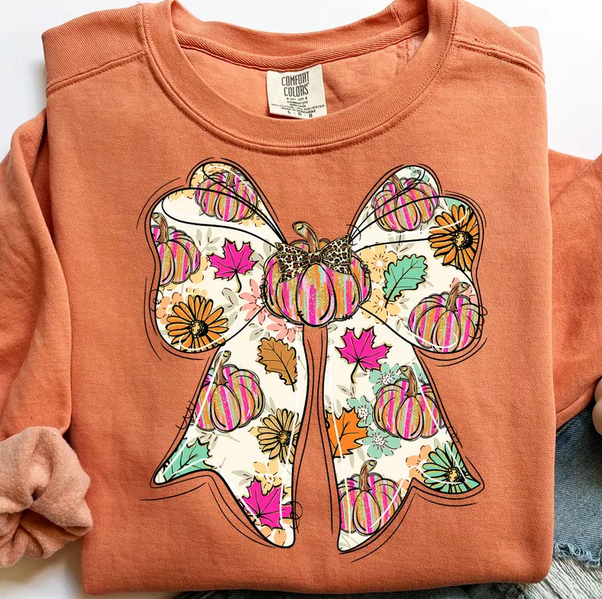 Pumpkin Coquette Bow
