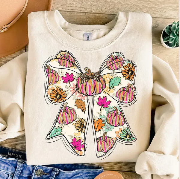 Pumpkin Coquette Bow