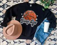 Game Day Basketball Faux Glitter