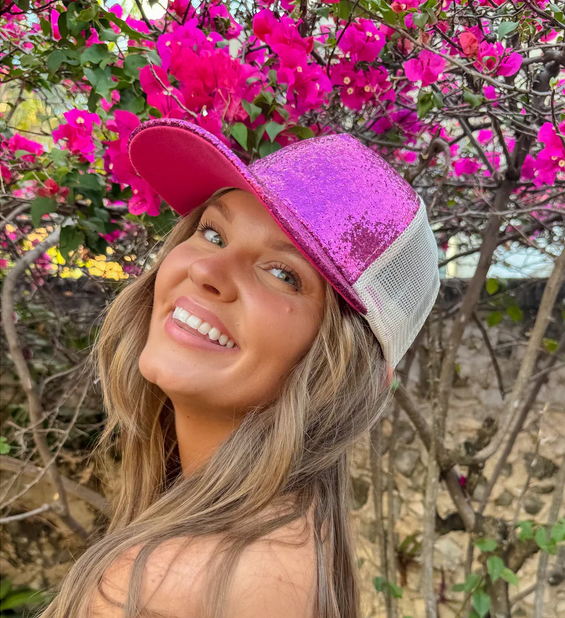 Glitter C.C. Trucker Ball Cap