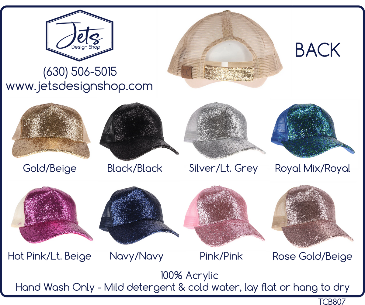 Glitter C.C. Trucker Ball Cap