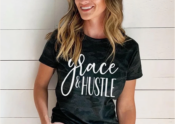 Grace & Hustle (White)