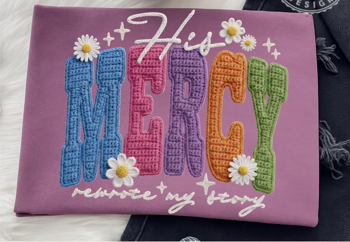 His Mercy Rewrote My Story (Faux Yarn)