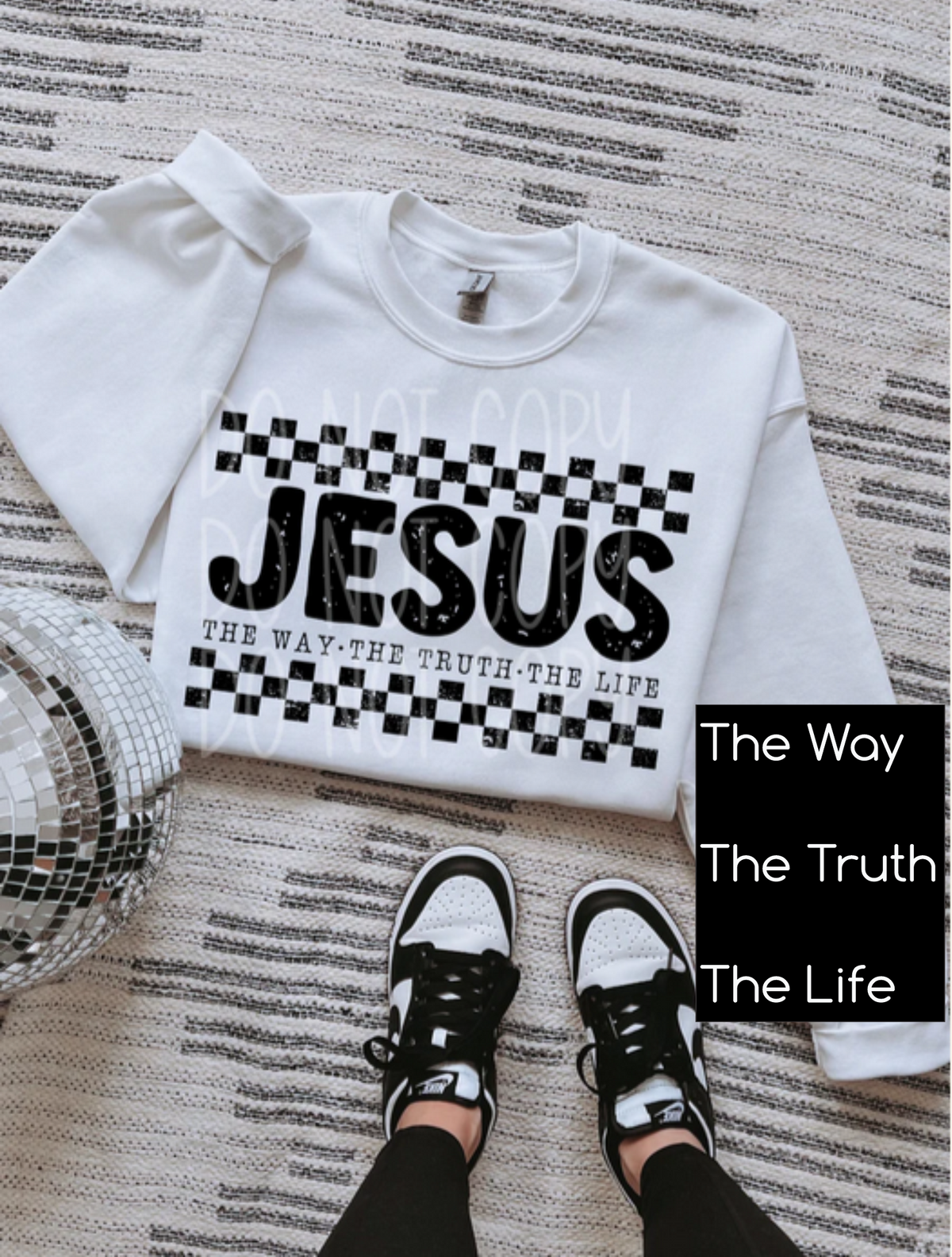 Jesus The Way The Truth The Life (Checkered)