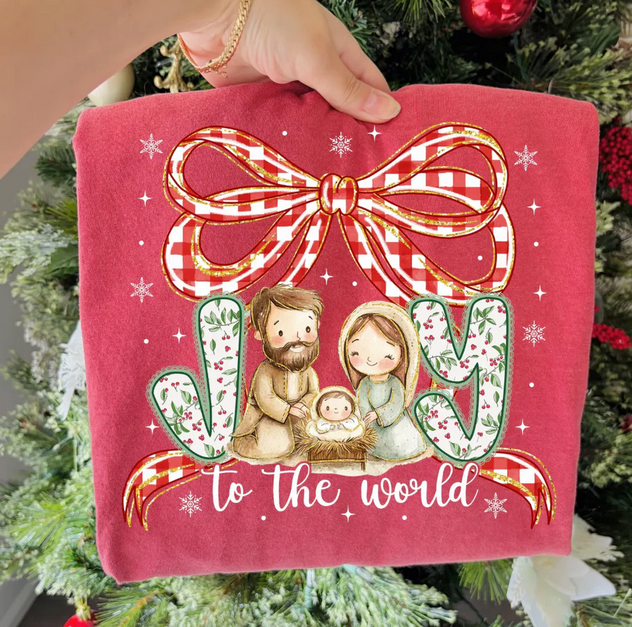 Joy to the World (Manger & Bow)