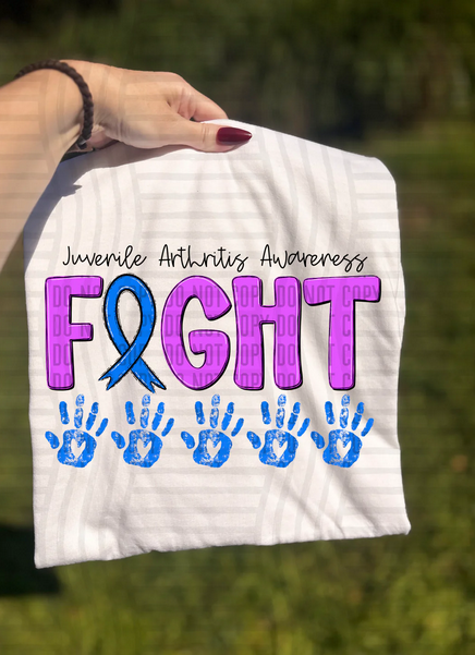 Juvenile Arthritis Awareness Ribbon-Fight