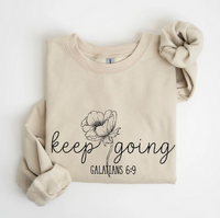 Keep Going Galatians 6:9 (Black)