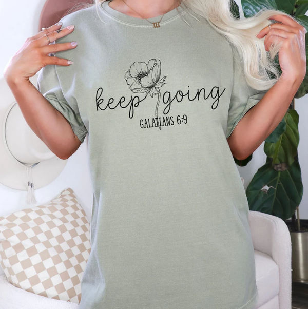 Keep Going Galatians 6:9 (Black)