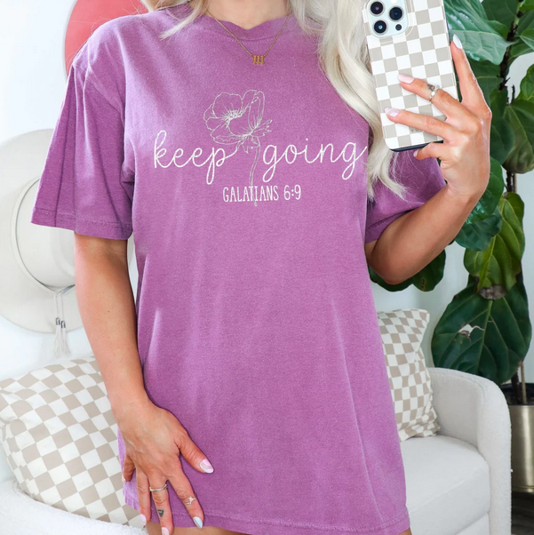 Keep Going Galatians 6:9 (White)