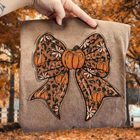 Leopard Pumpkin Coquette Bow