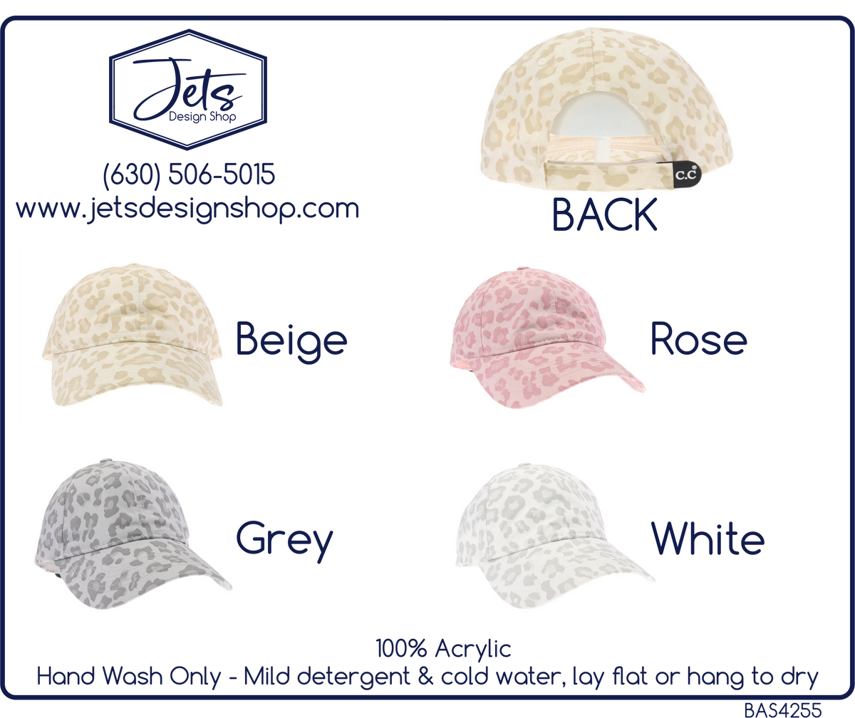 Leopard Pattern C.C. Ball Cap