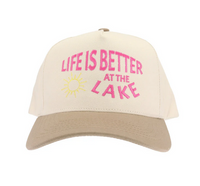 Life is Better at the Lake C.C. Embroidered Trucker Hat