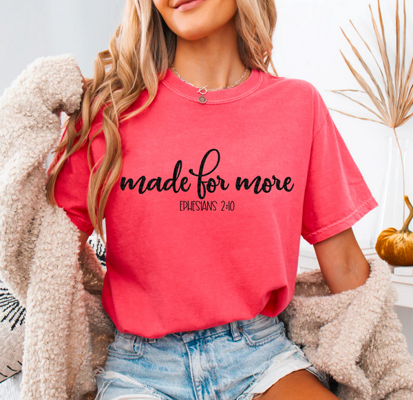 Made for More Ephesians 2:10 (Black)