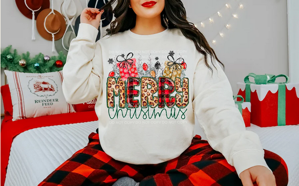 Merry Christmas (Leopard & Checkered)