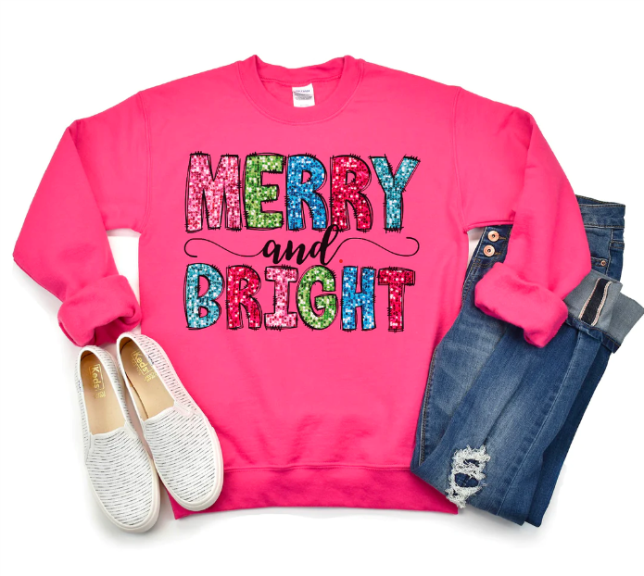 Merry and Bright (Faux Glitter)