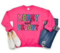 Merry and Bright (Faux Glitter)