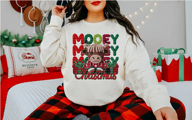 Mooey Christmas (Knitted Look)