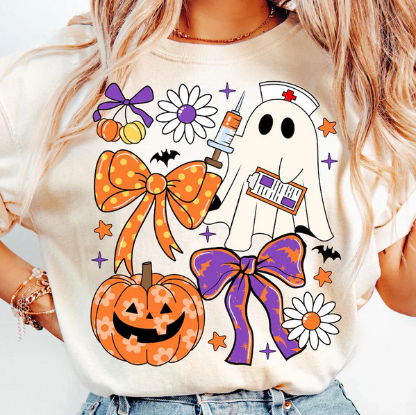 Nurse Coquette Halloween Collage