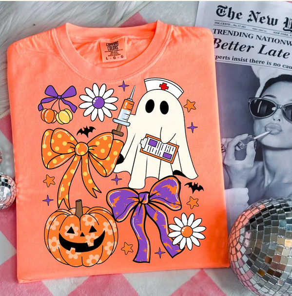 Nurse Coquette Halloween Collage