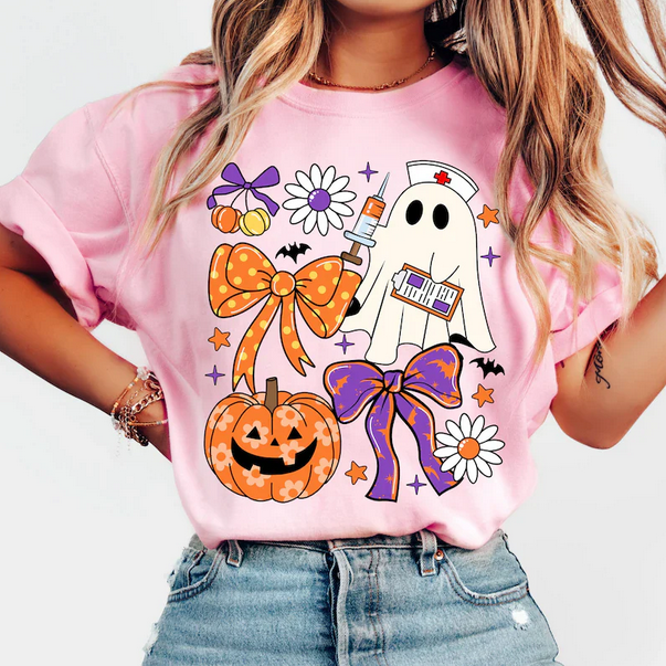 Nurse Coquette Halloween Collage