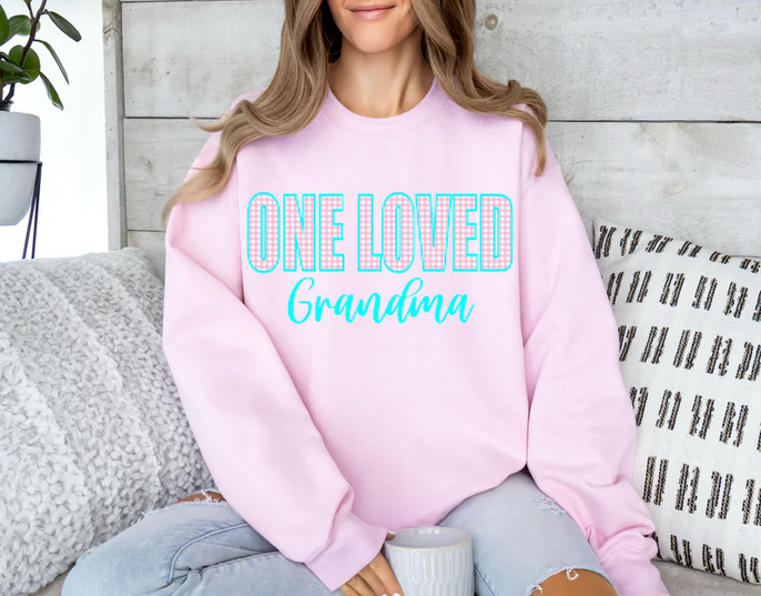 One Loved Grandma (Pink & Teal)