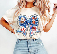 Patriotic Coquette Bow (Happy 4th of July)
