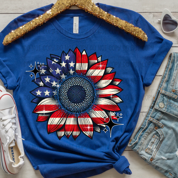 Patriotic Sunflowers (Stars)
