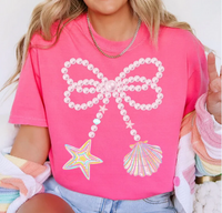 Pearl & Seashell Coquette Bow