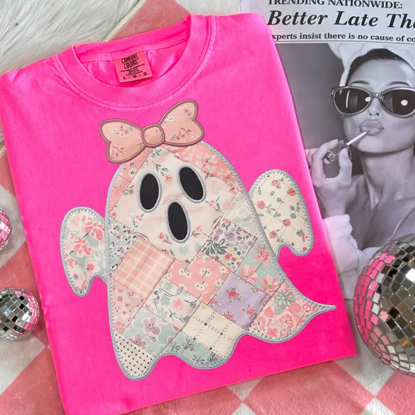 Pink Patchwork Ghost