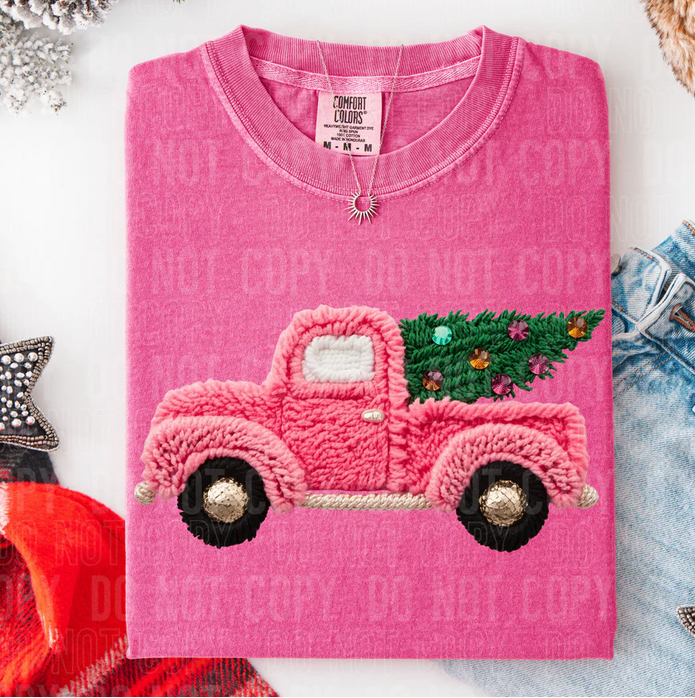 Pink Truck Faux Yarn